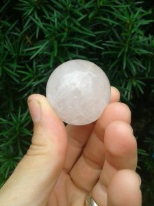 rose quartz sphere